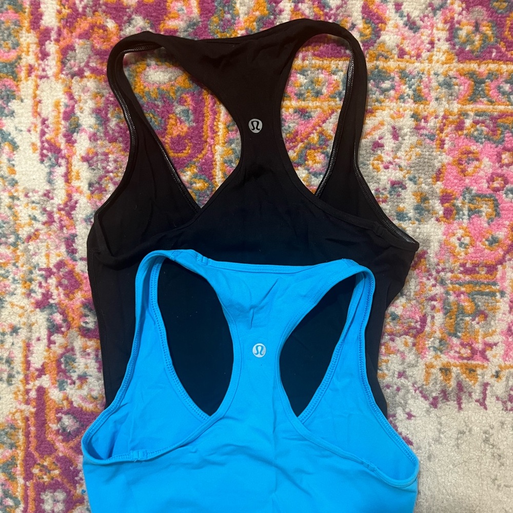 2 full length lulu lemon tank tops